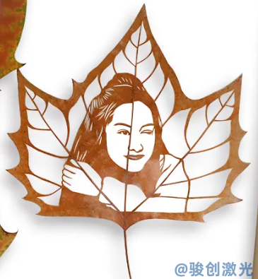 激光打標機怎么調才可以雕樹葉