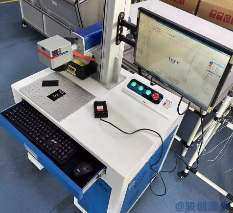光纖激光打標機在金屬上打二維碼