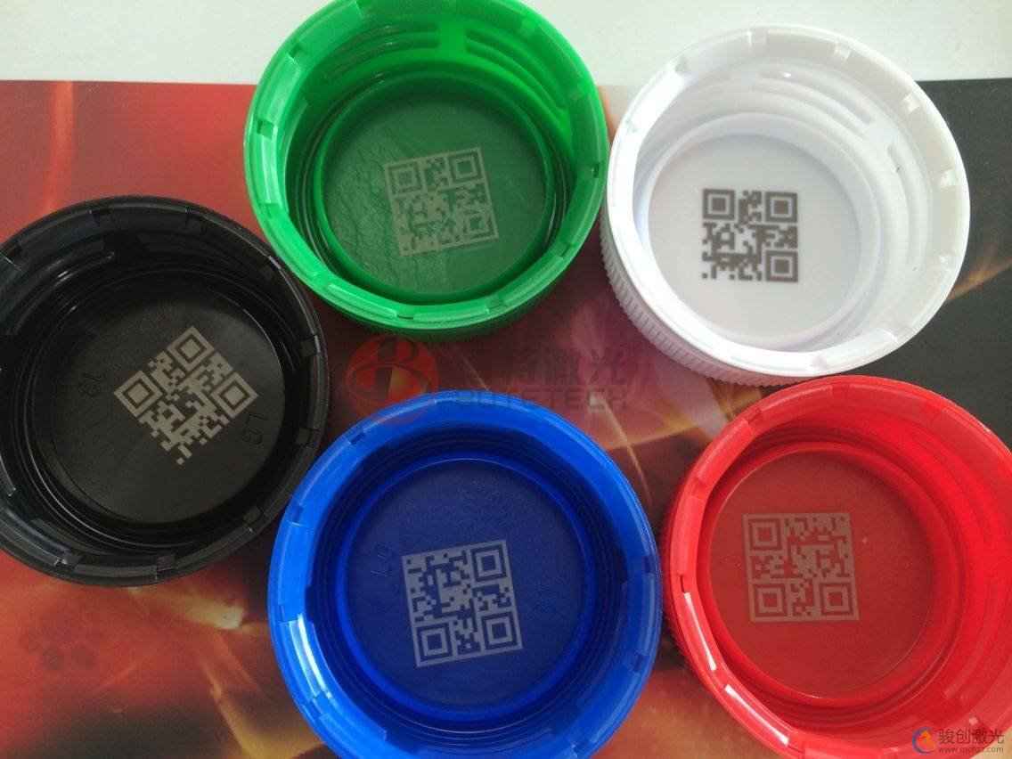 塑料瓶蓋包裝紙盒二維碼激光打標機(圖3)